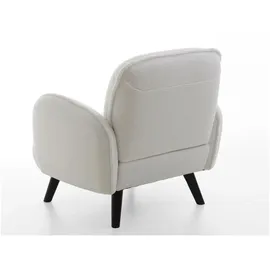 Atlantic Home Collection Armlehnensessel, weiß, Textil, 1-Sitzer, 88x84x87 cm, Wohnzimmer, Sessel, Polstersessel