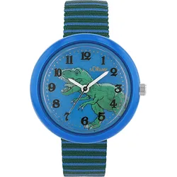 s.Oliver Kinder Armbanduhr 2038609 Dinomotiv Textilband