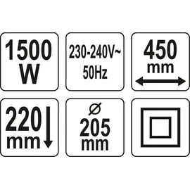 Yato YT-84850 Mini Macollo Elektro-Minigrubber Strom altern 10,3 kg