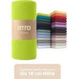 OTTO home Spannbettlaken Jersey 200 x 200 cm grün