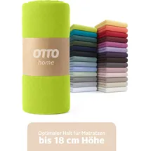 OTTO home Spannbettlaken Jersey 200 x 200 cm grün