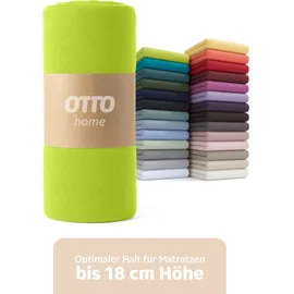 OTTO home Spannbettlaken Jersey 200 x 200 cm grün