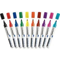 Legamaster Whiteboardmarker TZ1 Rund 1,5-3mm 10 Farben sort. nachfüllbar
