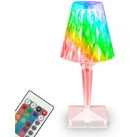 Briloner LED Akku-Tischleuchte, 25,5 cm, 2,3W, 65lm transparent