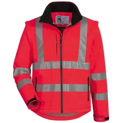 Warnschutz Softshelljacke 2-in-1 "CULLEN"rot - 4XL - Rot