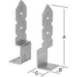 Vormann Universal-Stützenschuh feuerverzinkt 214 x 60 x 50 mm