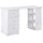 Homcom Schreibtisch, Multimediabüro mit 3 Schubladen 2 Ablagen, 120 x 49B x 72H cm, weiß
