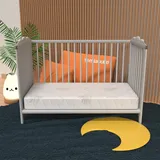 MiaSuite - Babybettmatratze 50x125 | Höhe 14 cm - Abziehbar, Aloe Vera Bezug Lupin Baby