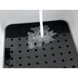 Wenko Spülbeckeneinlage Kristall Eckig Schwarz