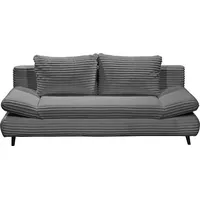 ED EXCITING DESIGN Schlafsofa in Cord-Optik mit Bettkasten, & Ausziehbares Sofa mit Schlaffunktion und verstellbaren Armlehnen - 212 x 76 (88) x 101 cm (B/H/T)