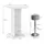 Vicco Bartisch Rodeo 70 x 70 cm Weiß/Beton