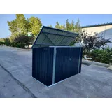 Fahrradgarage Bikebox Metall Gartenschrank Mülltonnenunterstand Geräteschuppen