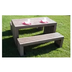 Picknick-Tisch mit Banken fur Stadtmöblierung aus recyceltem Material h924_32