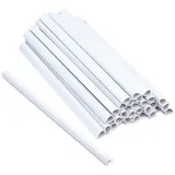Estexo 30 Stück Befestigungsclips für PVC Sichtschutzstreifen Clip Sichtschutz Befestigung Weiß