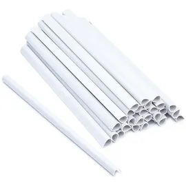 Estexo 30 Stück Befestigungsclips für PVC Sichtschutzstreifen Clip Sichtschutz Befestigung Weiß