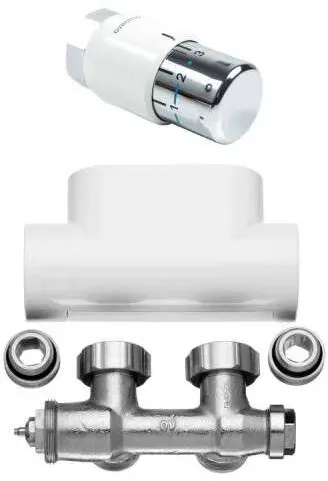 Kermi Heizkörper Kermi Ventilhahnblock-Kombiset Eckform.. - Zubehör