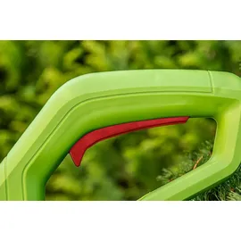 Verto Grasschneider mit Nennleistung 350W, Schnittbreite 250 mm, Drehzahl 10500 min-1, Schnittlinien-Durchmesser: 1,2 mm, ergonomischen EIN-/Aus-Sc...