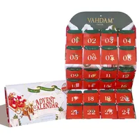 VAHDAM, Tee Adventskalender 2024 | Limitiertes Auflage Faltgeschenkset | 24 Einzigartige Teebeutel Weihnachtsgeschenkset | Adventskalender Tee-Advent