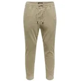 ONLY & SONS Cordhose mit Label-Detail Modell 'LINUS', Beige, S