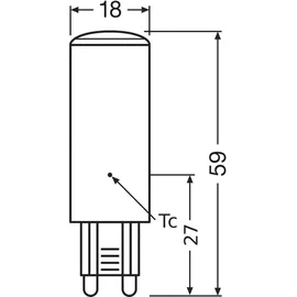 Osram LED Pin G9 600 lm, neutralweiß