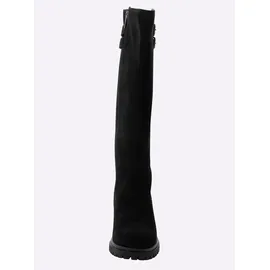 sheego Weitschaftstiefel Damen Schwarz 43