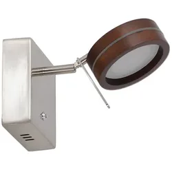 NÄVE Wand-/Deckenleuchte »Triberg«, BxHxL: 19 x 8,5 x 11 cm, Metall/Naturmaterial - braun