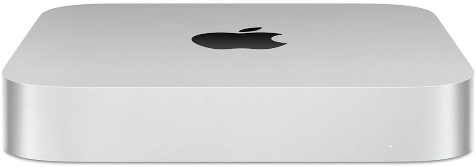 Apple Mac Mini M2 8-Core, 10-Core 10/100/1000 MBit - 16GB RAM, 512GB SSD, Silber