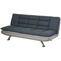 Homcom Schlafsofa als 3-Sitzer grau 185 x 97 x 84 cm (BxTxH)