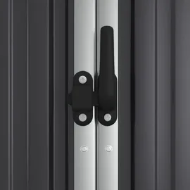 vidaXL Metallgerätehaus 1,61 x 0,89 x 1,61 m anthrazit