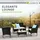 Juskys Fort Myers Polyrattan Gartenmöbel-Set Schwarz/Creme