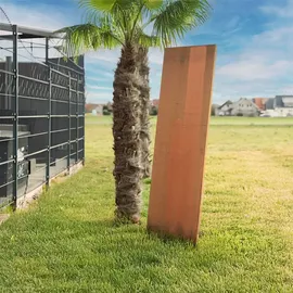 Home Deluxe Sichtschutz aus Cortenstahl AURA Rostoptik - 180 x 50 cm | Sichtschutzzaun, Cortenstahl, Edelrost - Bronze/Braun/Kupfer