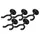 Classic Cantabile Gitarrenwandhalter Schwarz