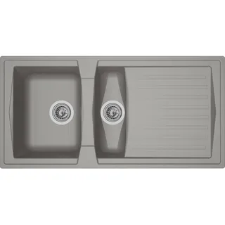 Respekta Boston 100 x 50 cm betongrau + Handbetätigung