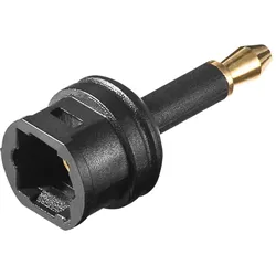 Wentronic goobay - Digitaler Audioadapter (optisch) - TOSLINK weiblich zu Mini-T
