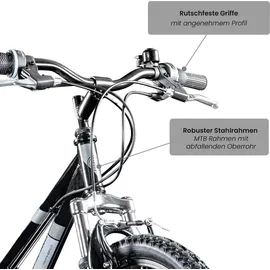 Galano GA20 24" RH 30 cm schwarz/grau 21-Gang V-Brakes