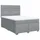 vidaXL Boxspringbett 140 x 200 cm Hellgrau