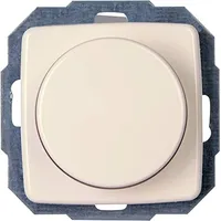 Kopp Rivo rein-weiß, Druck-Wechsel-Schalter, Kombigerät, LED-Dimmer, für Glüh-Lampen, 230V