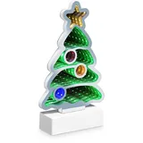 IDENA LED Infinity Mirror Weihnachtsbaum mehrfarbig 40 cm