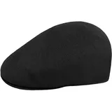 Kangol Tropic 507 Ventair Flatcap Schirmmütze Schiebermütze Sommercap (XXL (62-63 cm) - schwarz) - XXL
