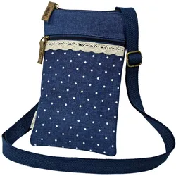 Mini Crossbag Punkte marine 212