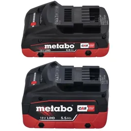 Metabo Basis-Set LiHD 18 V 1 x 4,0 Ah + 1 x 5,5 Ah + Ladegerät + metaBox 685136000