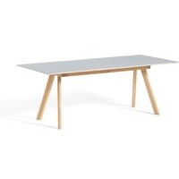 Tisch CPH30 ausziehbar water-based lacquered oak - grey linoleum 250 cm L