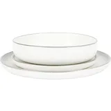 Testrut Tafelservice 12-tlg. weiss/grau