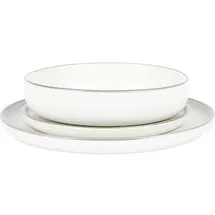 Testrut Tafelservice 12-tlg. weiss/grau