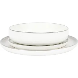 Testrut Tafelservice 12-tlg. weiss/grau