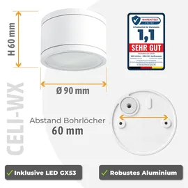 SSC-LUXon CELI-WX 4x rund weiß Aluminium