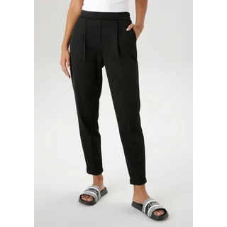 Aniston SELECTED Schlupfhose mit Bundfalten Gr. 48 N-Gr, schwarz, , 21442332-48 N-Gr