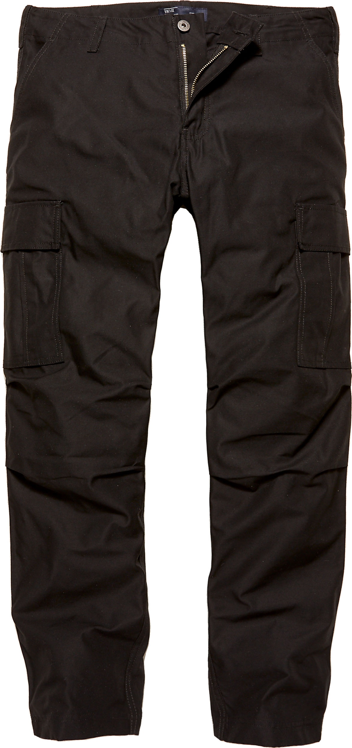 Vintage Industries Owen, pantalon cargo - Noir - XL