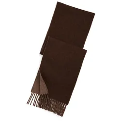 POLO RALPH LAUREN Herren Schal - Classic Scarf, Logo, Wollmischung, recycelte Wolle, Fransen Braun