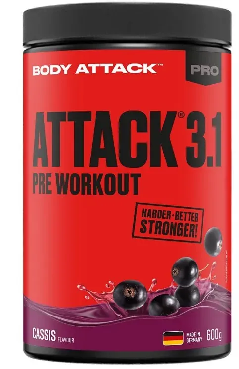 Body Attack - PRE ATTACK 3.1 - 600g Geschmacksrichtung Orange-Maracuja
